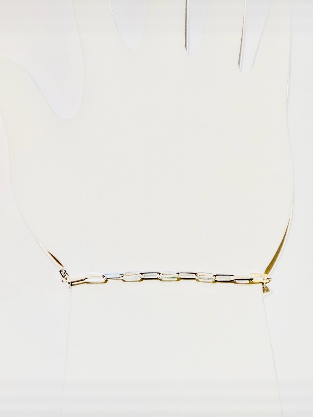 Sterling Silver 7” Paperclip Chain Bracelet - Sterling Silver